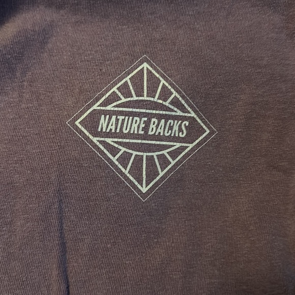 Men’s Size Small Comfort Colors Nature Backs Purple Graphic T-Shirt - Picture 4 of 4